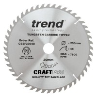 Trend CSB/25048 Craft Saw Blade 250mm X 48t X 30mm £37.40